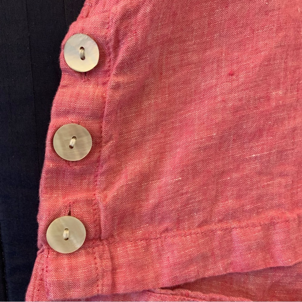 Tahari 100% Linen Top Size Medium - Picture 6 of 8